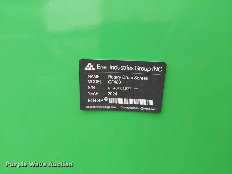 image for item EH4111 2024 Erie Industries GF480 trommel screen