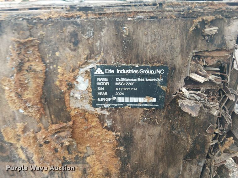image for item EH4132 2024 Valley Pioneer MSC1220F livestock shed