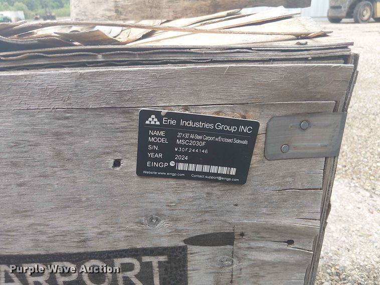 image for item EH4135 2024 Valley Pioneer MSC2030F steel carport