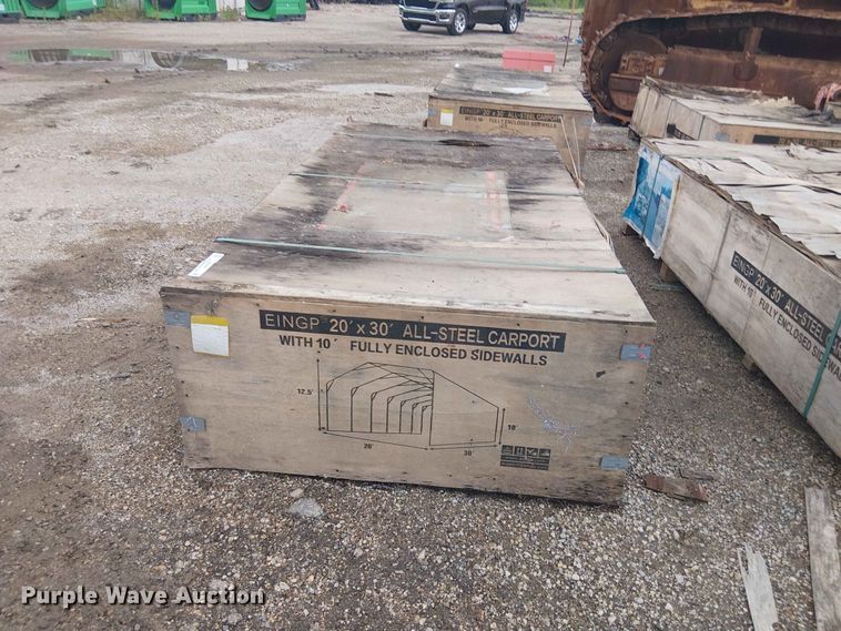 image for item EH4137 2024 Valley Pioneer MSC2030F steel carport
