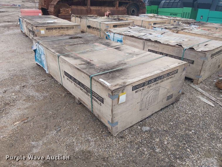 image for item EH4137 2024 Valley Pioneer MSC2030F steel carport