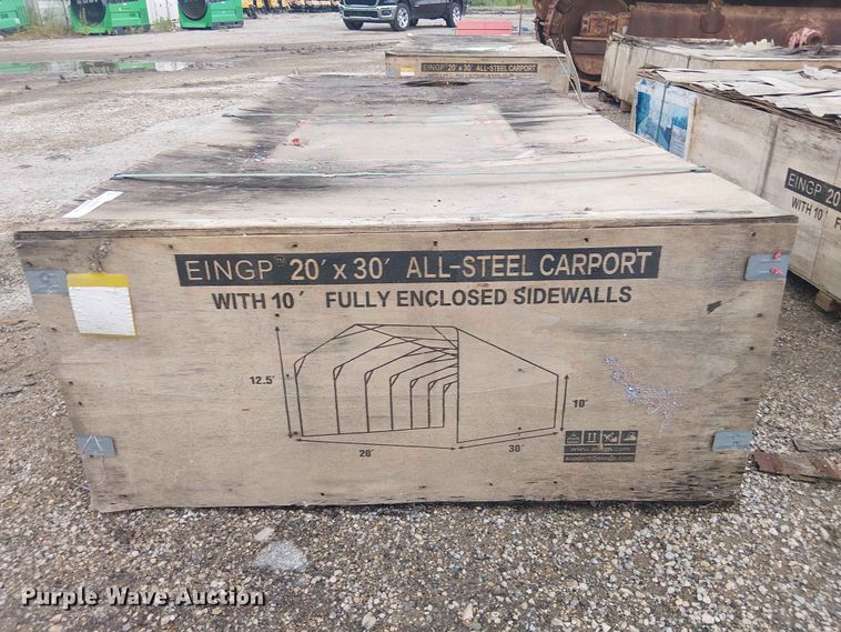 image for item EH4137 2024 Valley Pioneer MSC2030F steel carport