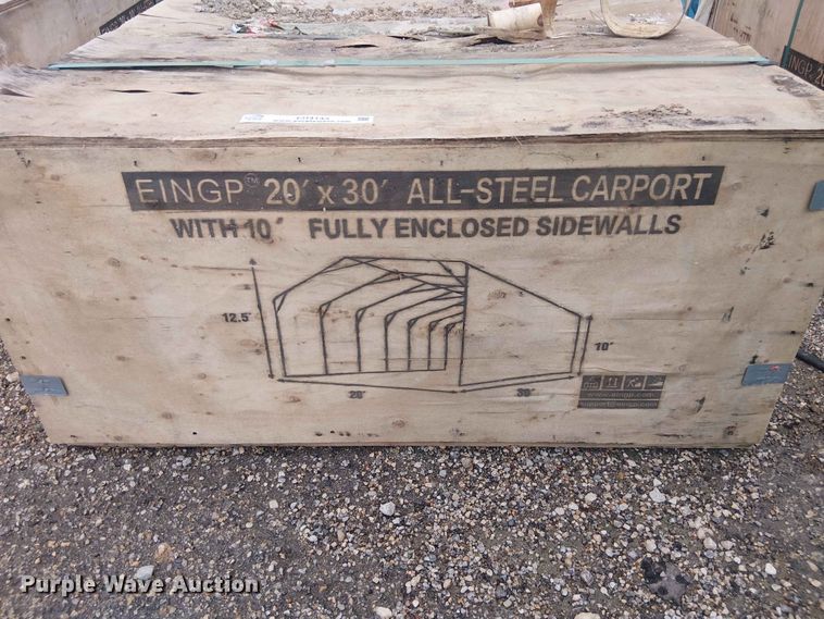image for item EH4143 2024 Valley Pioneer MSC2030F steel carport