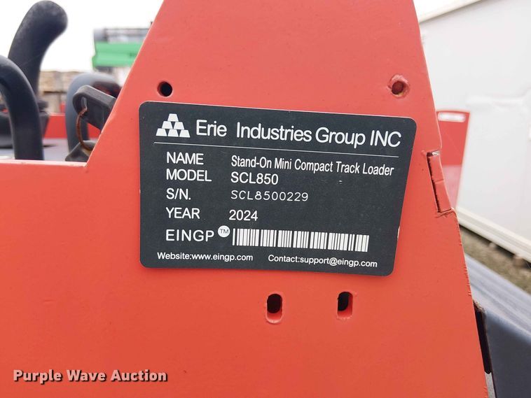 image for item EH4144 2024 Erie Industries SCL850 compact utility loader