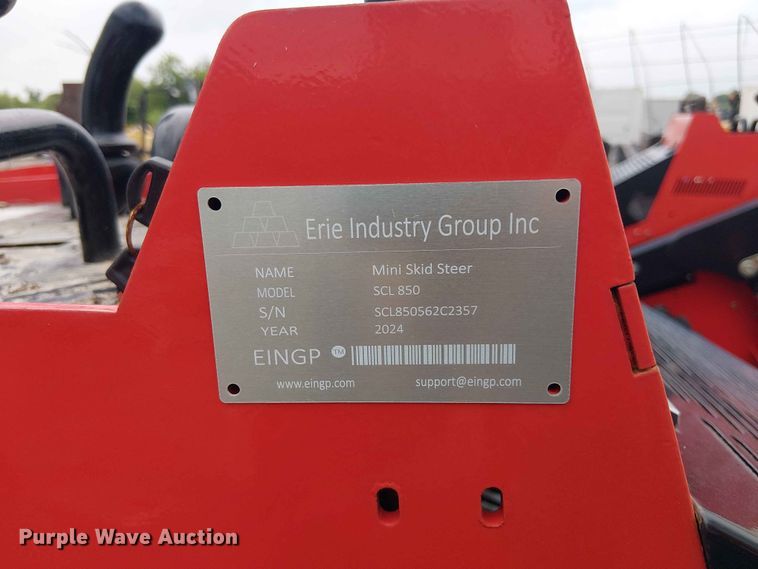 image for item EH4145 2024 Erie Industries SCL850 compact utility loader