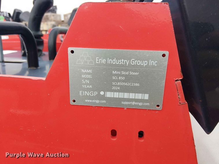 image for item EH4146 2024 Erie Industries SCL850 compact utility loader
