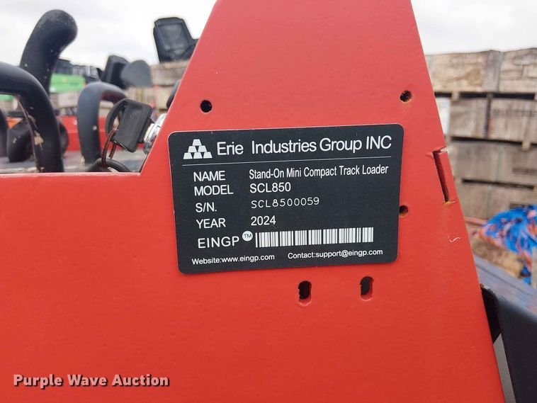 image for item EH4147 2024 Erie Industries SCL850 compact utility loader