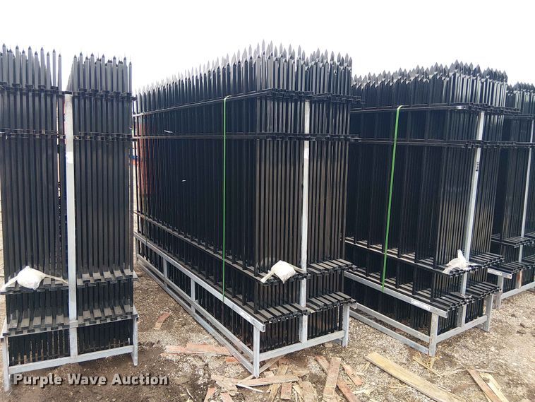 (22) 10' Wrought Iron Site Fence