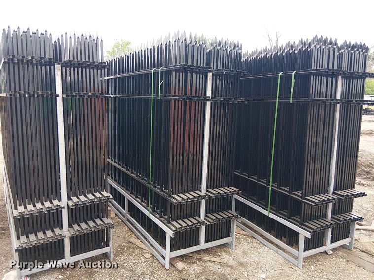 image for item EH4155 (22) 10' Wrought Iron Site Fence