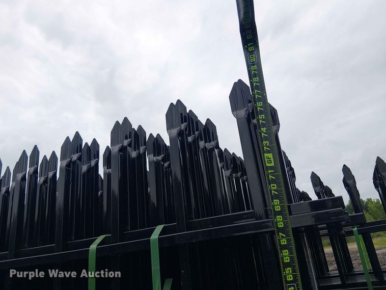 image for item EH4155 (22) 10' Wrought Iron Site Fence