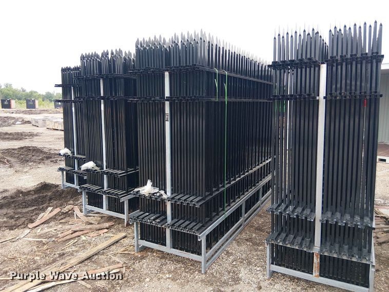 (22) 10' Wrought Iron Site Fence