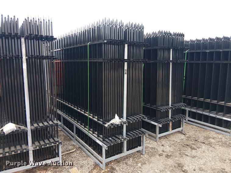image for item EH4156 (22) 10' Wrought Iron Site Fence