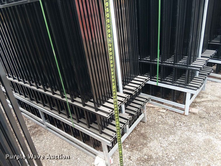 image for item EH4156 (22) 10' Wrought Iron Site Fence