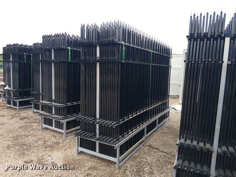 (22) 10' Wrought Iron Site Fence