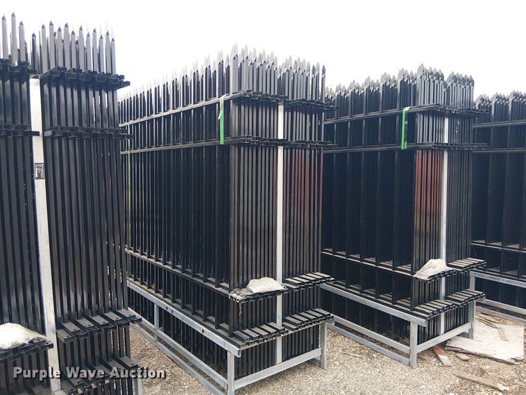 image for item EH4159 (22) 10' Wrought Iron Site Fence