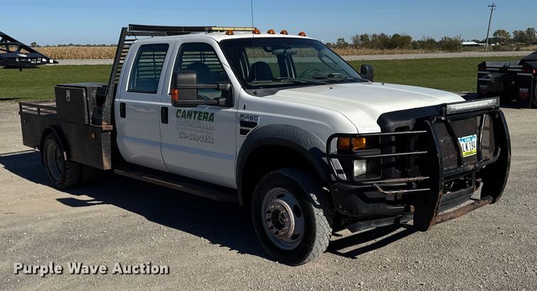 image for item EM2464 2008 Ford F450 XL Super Duty Crew Cab flatbed truck