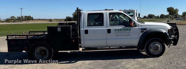 image for item EM2464 2008 Ford F450 XL Super Duty Crew Cab flatbed truck