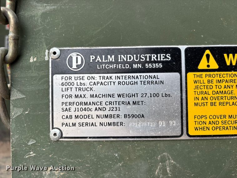 image for item EO4291 1993 Palm Industries  telehandler