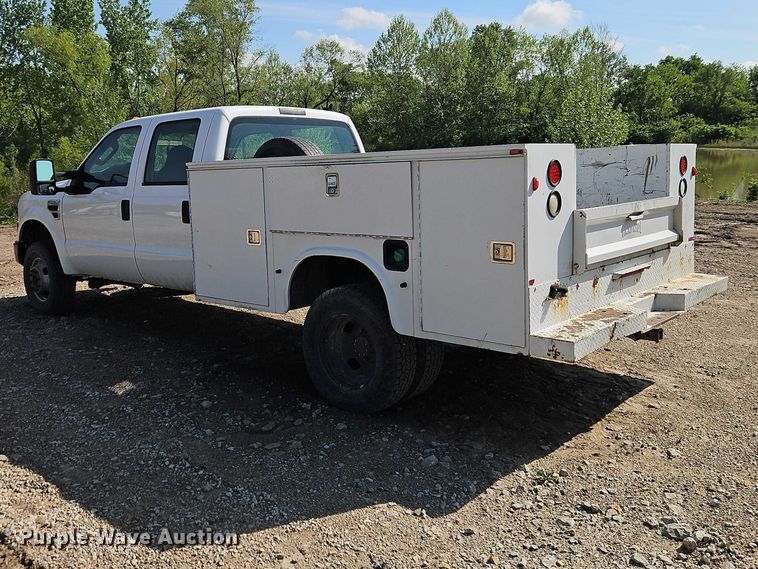 image for item EO7291 2008 Ford F350 Super Duty Crew Cab utility bed pickup truck