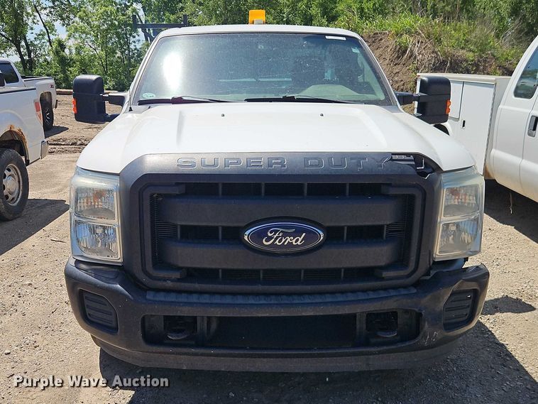 image for item EO7311 2014 Ford F350 Super Duty Ext. Cab utility bed pickup truck