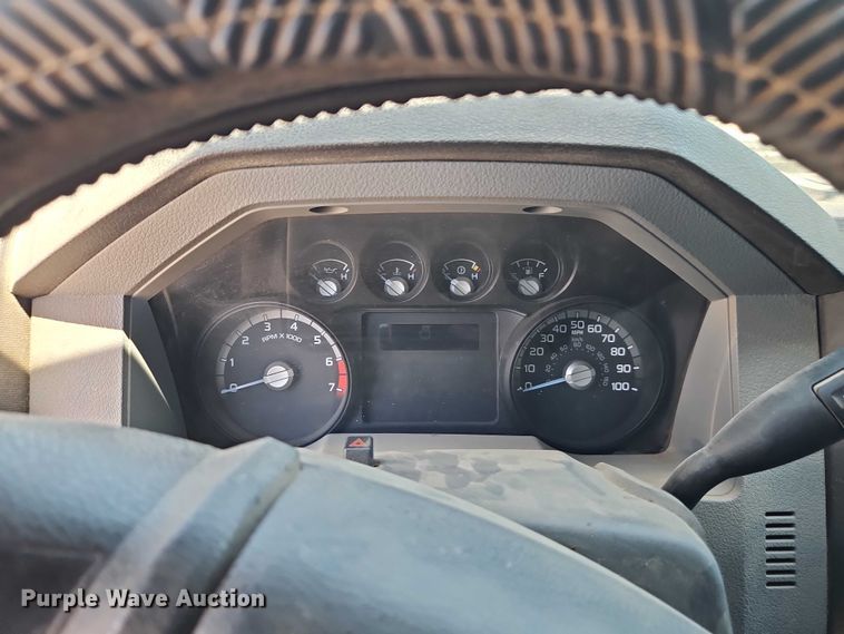 image for item EO7311 2014 Ford F350 Super Duty Ext. Cab utility bed pickup truck