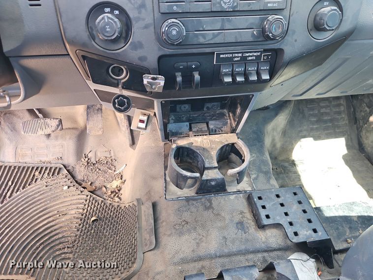 image for item EO7311 2014 Ford F350 Super Duty Ext. Cab utility bed pickup truck