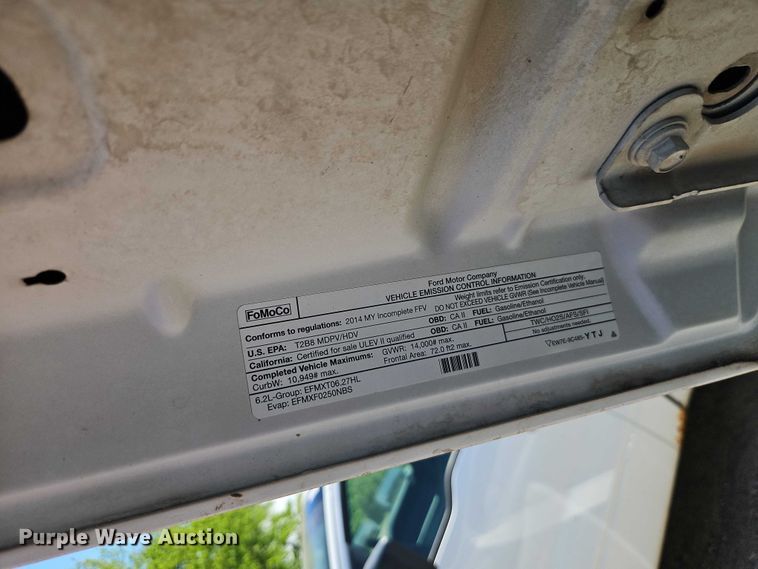 image for item EO7311 2014 Ford F350 Super Duty Ext. Cab utility bed pickup truck