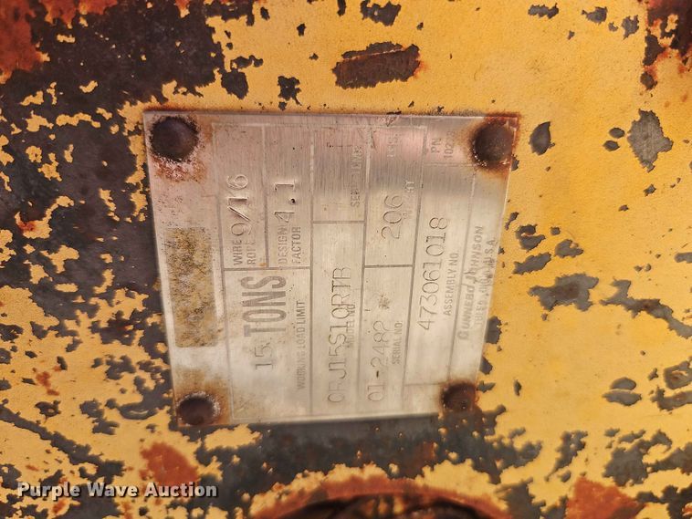 image for item EO7421 Gunnebo Johnson QRJ15S10RTB crane block
