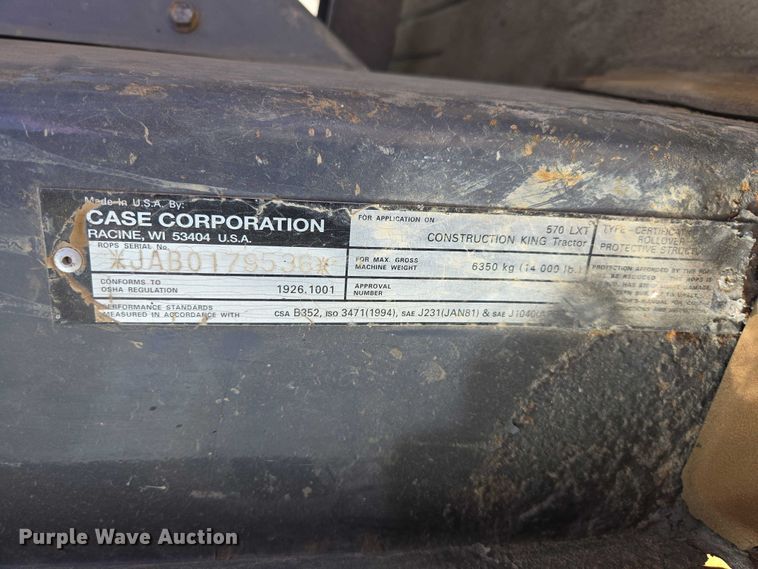 image for item ER1523 1997 Case 570LXT landscape tractor