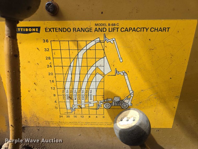 image for item ER1526 1988 Pettibone B-68-C telehandler