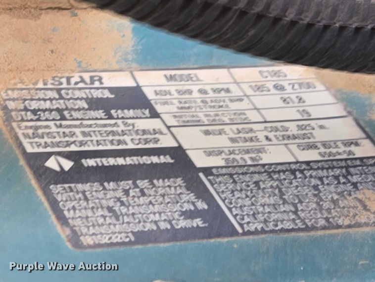 image for item ER1528 1991 International 4700 drilling rig truck