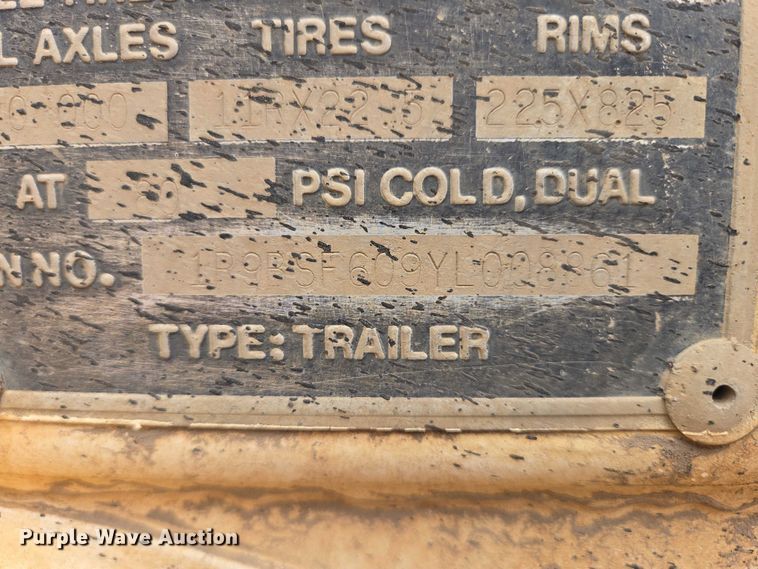 image for item ER1529 2000 Ranco BT-129 bottom dump trailer