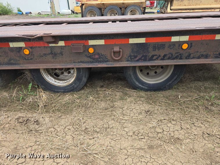 image for item ER1530 1999 Wallace drop deck equipment trailer