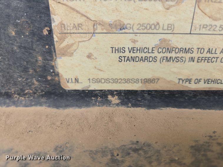 image for item ER1532 2008 Side Dump Industries side dump trailer