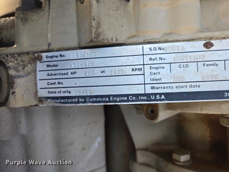 image for item ER1569 1986 GMC General semi truck