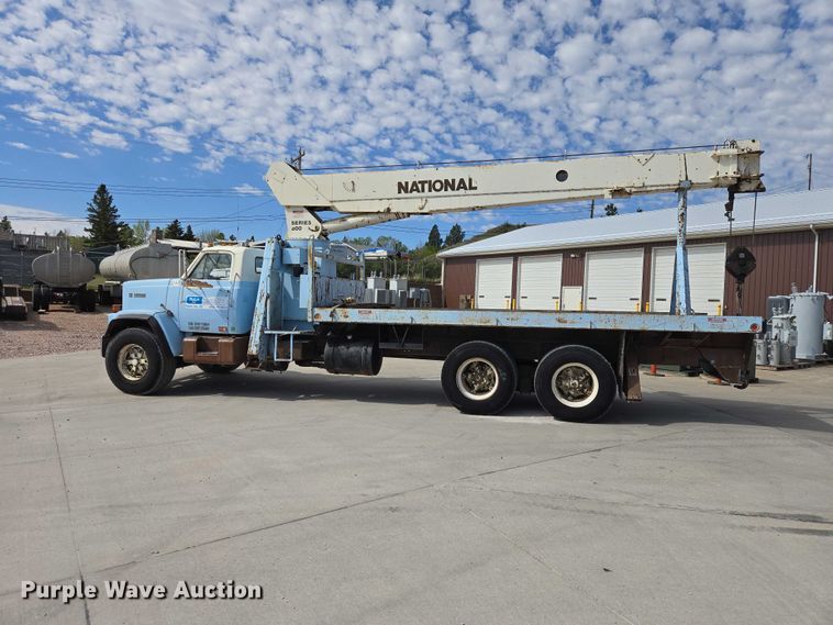 image for item ER1570 1981 GMC Brigadier crane truck