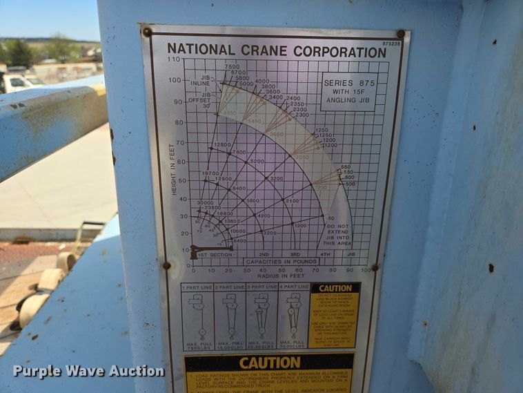 image for item ER1570 1981 GMC Brigadier crane truck