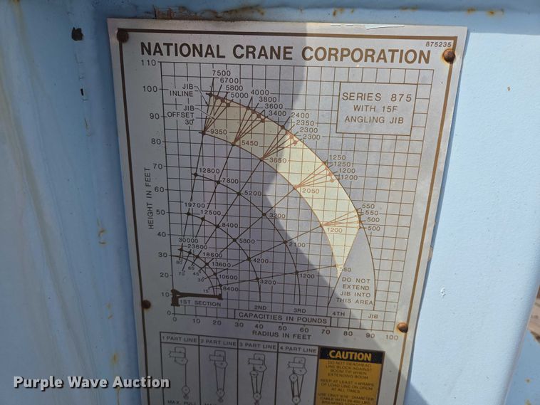 image for item ER1570 1981 GMC Brigadier crane truck