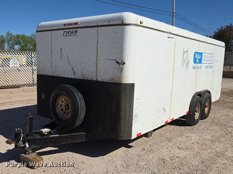 image for item ER1580 2006 Titan enclosed cargo trailer
