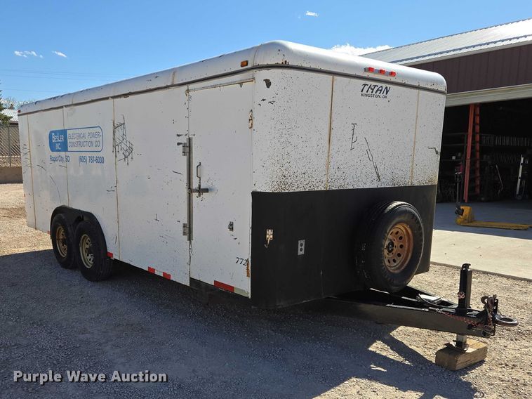 image for item ER1580 2006 Titan enclosed cargo trailer
