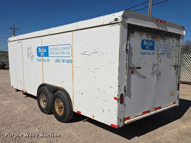 image for item ER1580 2006 Titan enclosed cargo trailer