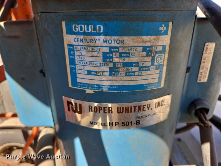 image for item ER1596 Roper Whitney HP501-B hydraulic hole punch