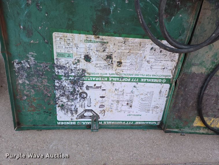 image for item ER1598 Greenlee 777 bender