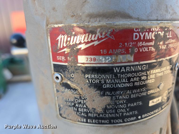 image for item ER1599 Milwaukee Dymodrill drill press