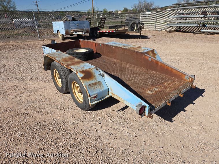image for item ER1604 1983 Shop built utility trailer