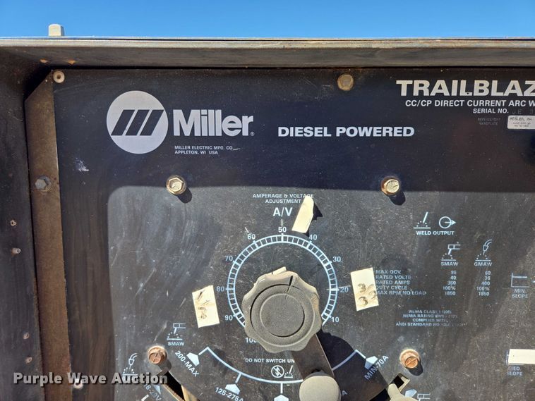 image for item ER1605 Miller Trailblazer 55D welder/generator