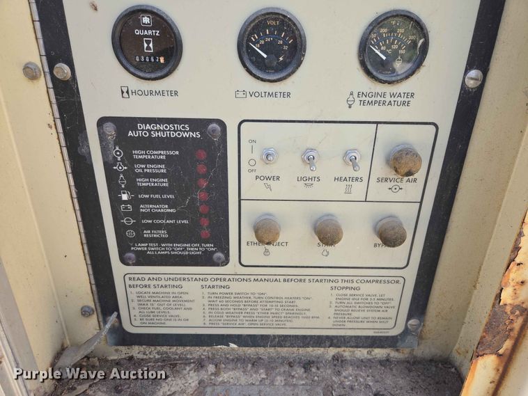 image for item ER1650 Ingersoll Rand 1300 air compressor