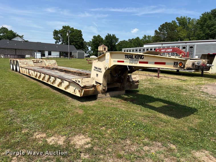 image for item ET2094 1992 Trail King TK100HD3-483 lowboy equipment trailer