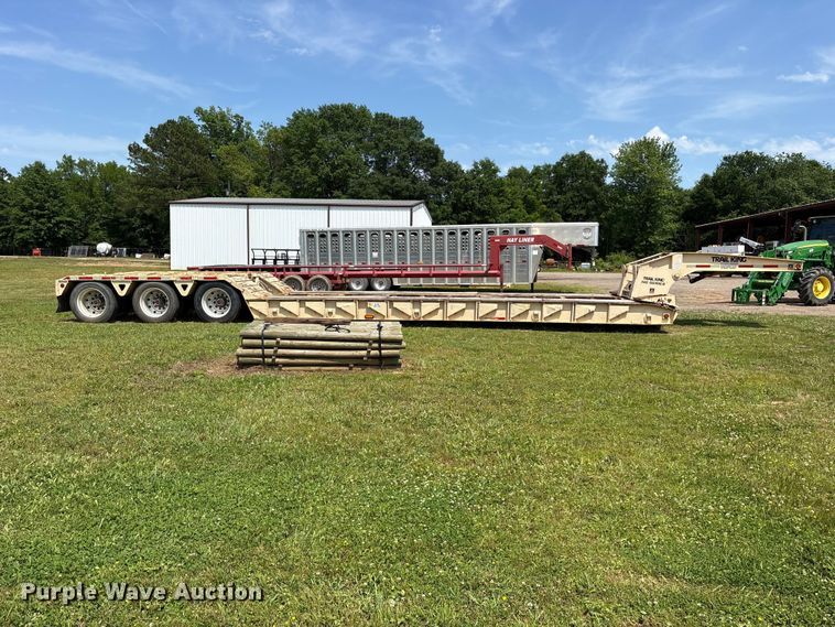 image for item ET2094 1992 Trail King TK100HD3-483 lowboy equipment trailer