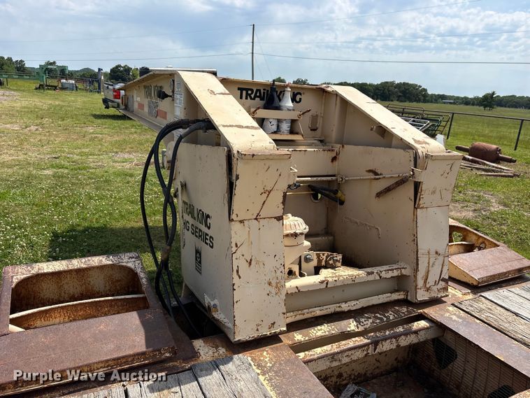 image for item ET2094 1992 Trail King TK100HD3-483 lowboy equipment trailer